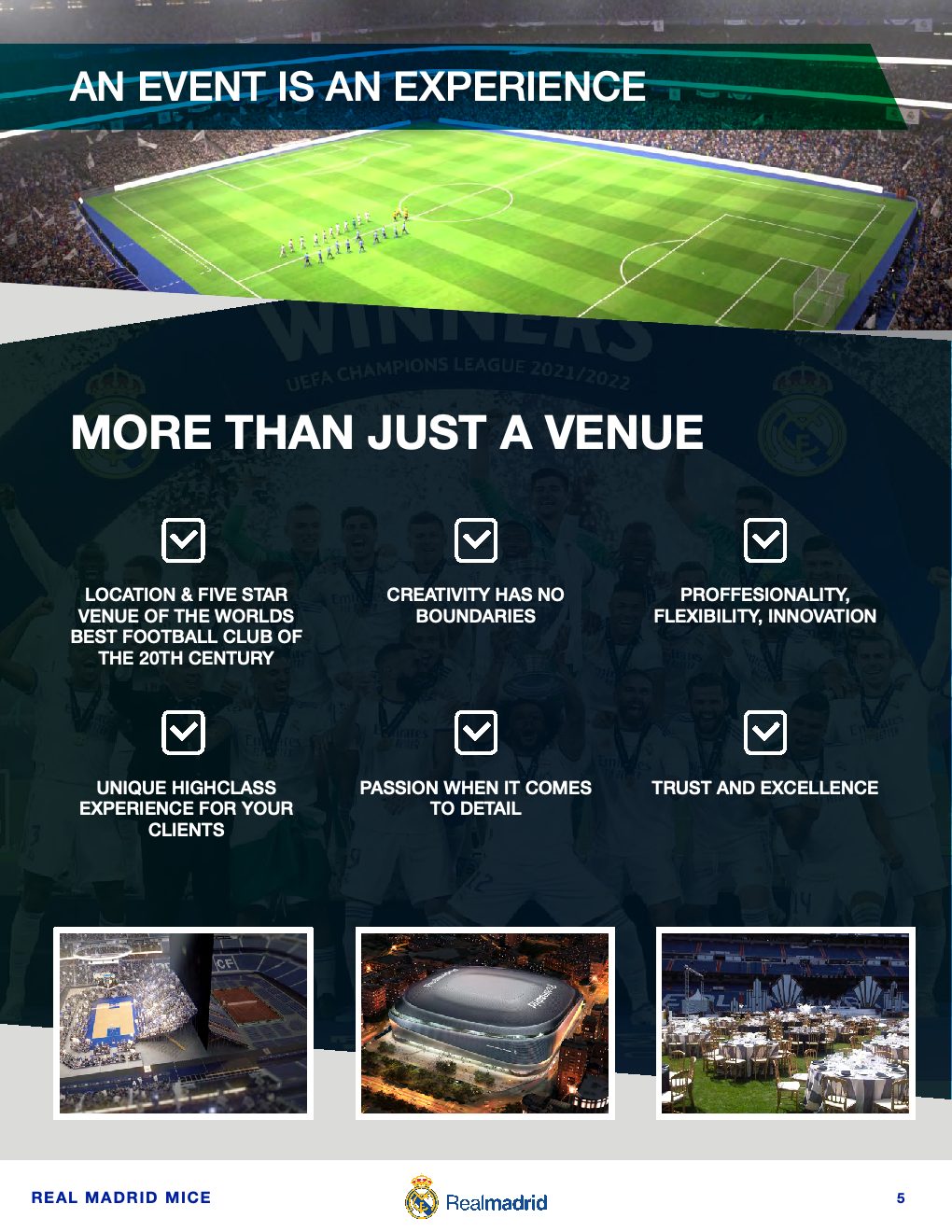 Estadio Santiago Bernabéu - Medium-Size Events & Conventions — página 5